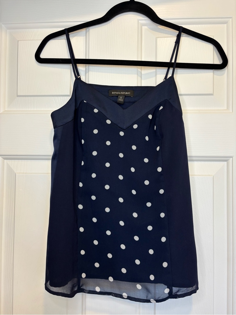 Banana Republic Navy Polka Dot Camisole